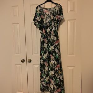 Long floral print skirt/dress